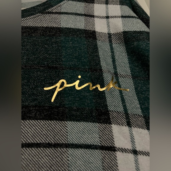 BNWT PINK by Victoria's Secret - UNISEX COZY LONG-SLEEVE SLEEP SHIRT Size Medium - Picture 5 of 8